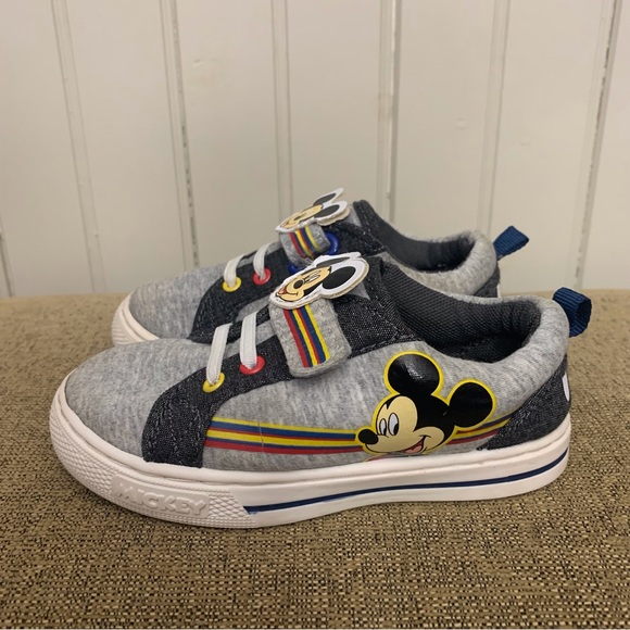 Mickey Mouse Child Shoe Velcro Sneaker Size 9 - Picture 4 of 14